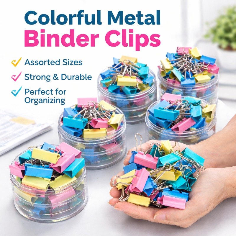 40PCS/Set Long Colorful Metal  - đánh giá và giá Office Stationery And Supply