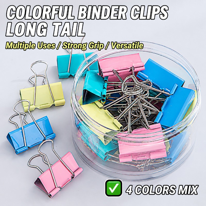 40PCS/Set Long Colorful Metal  - đánh giá và giá Office Stationery And Supply