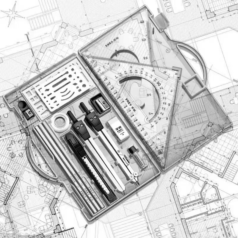 Drafting Kit Metal Rulers And  - đánh giá và giá Compass Geometry Set