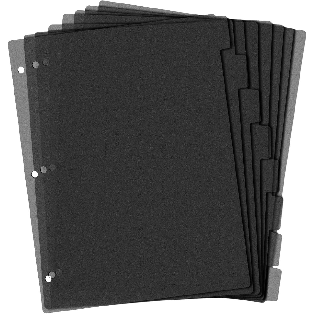 8 Tab Black Plastic Binder Div - đánh giá và giá Index Tab Divider