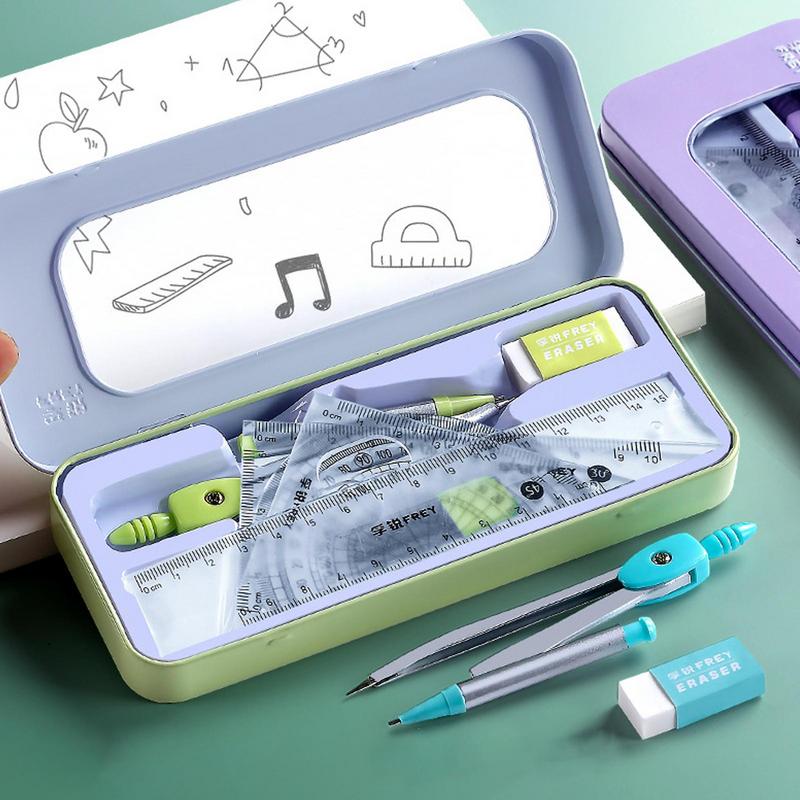 Protractor And Compass Set Mat - đánh giá và giá Compass Geometry Set