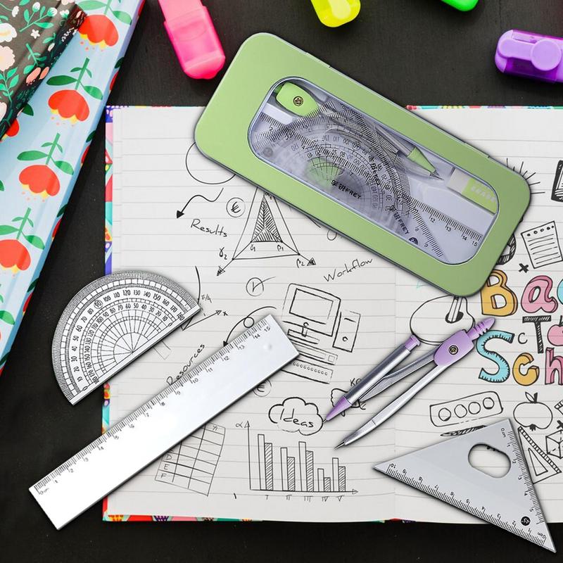 Protractor And Compass Set Mat - đánh giá và giá Compass Geometry Set