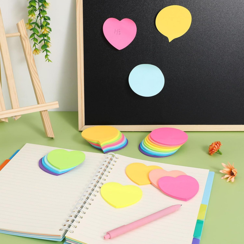 【3 Styles Heart Memo Pads】720  - đánh giá và giá Total Stationery & Office Supply