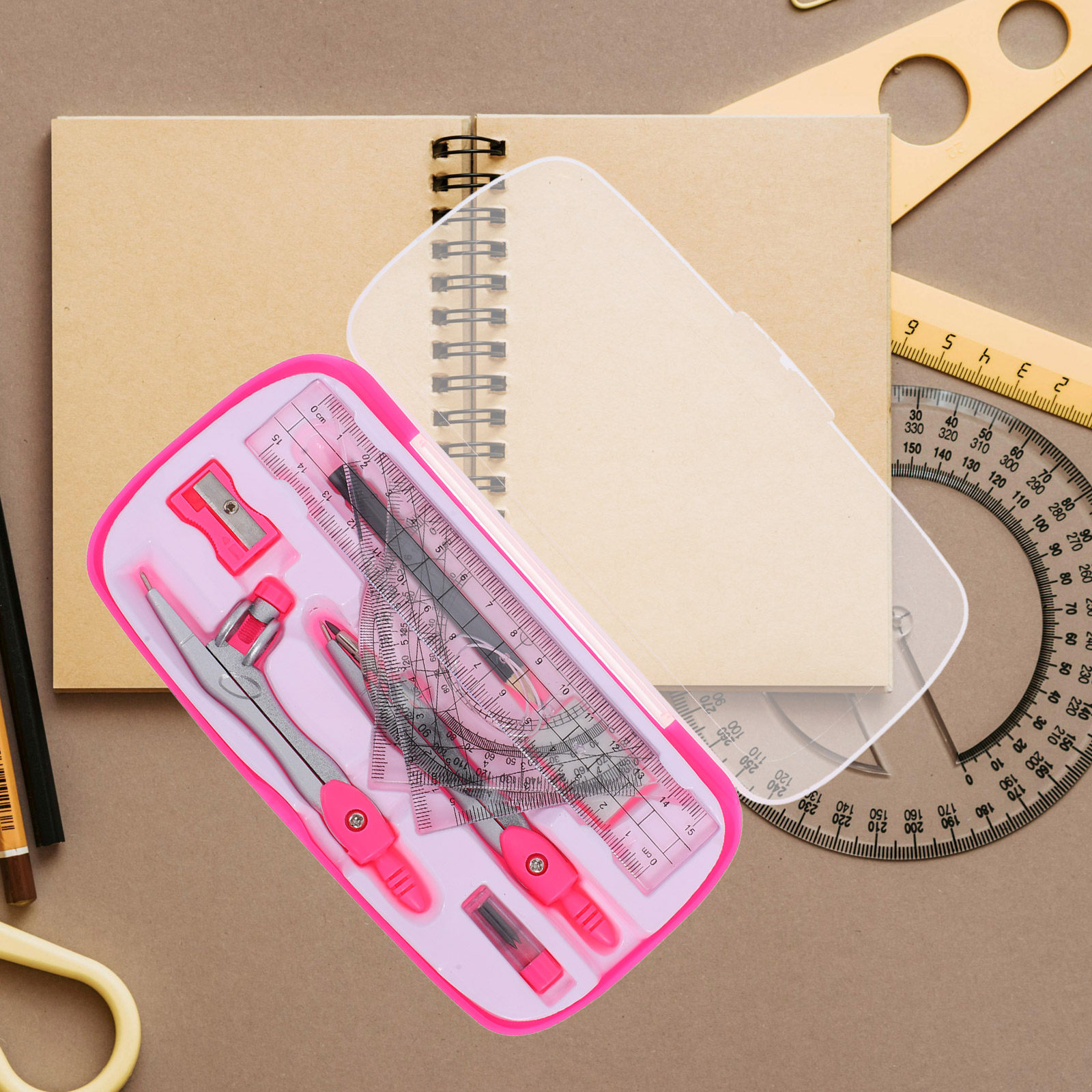 1Set Lightweight Portable Comp - đánh giá và giá Compass Geometry Set