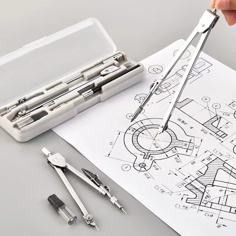 Stainless Steel Drafting Set D - đánh giá và giá Compass Geometry Set
