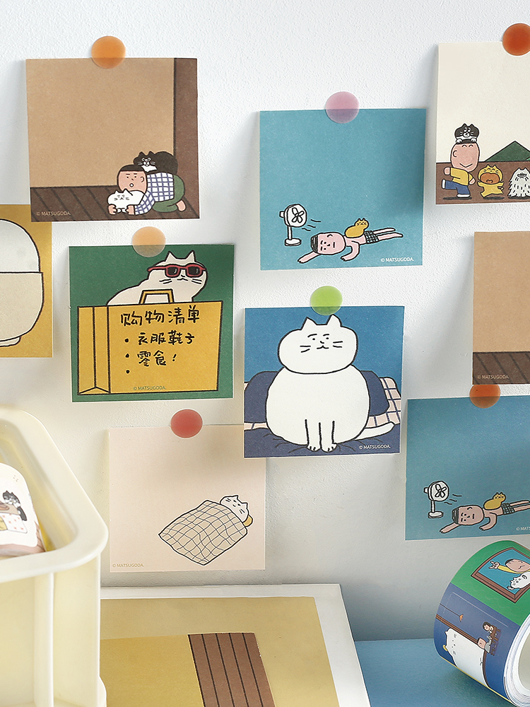 MATSUGODA Cute Cartoon Cat Pat - đánh giá và giá Graph Paper Pad