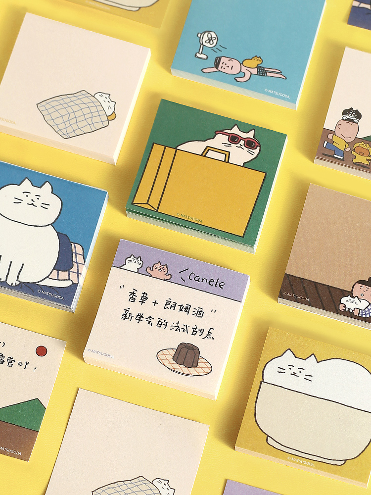 MATSUGODA Cute Cartoon Cat Pat - đánh giá và giá Graph Paper Pad