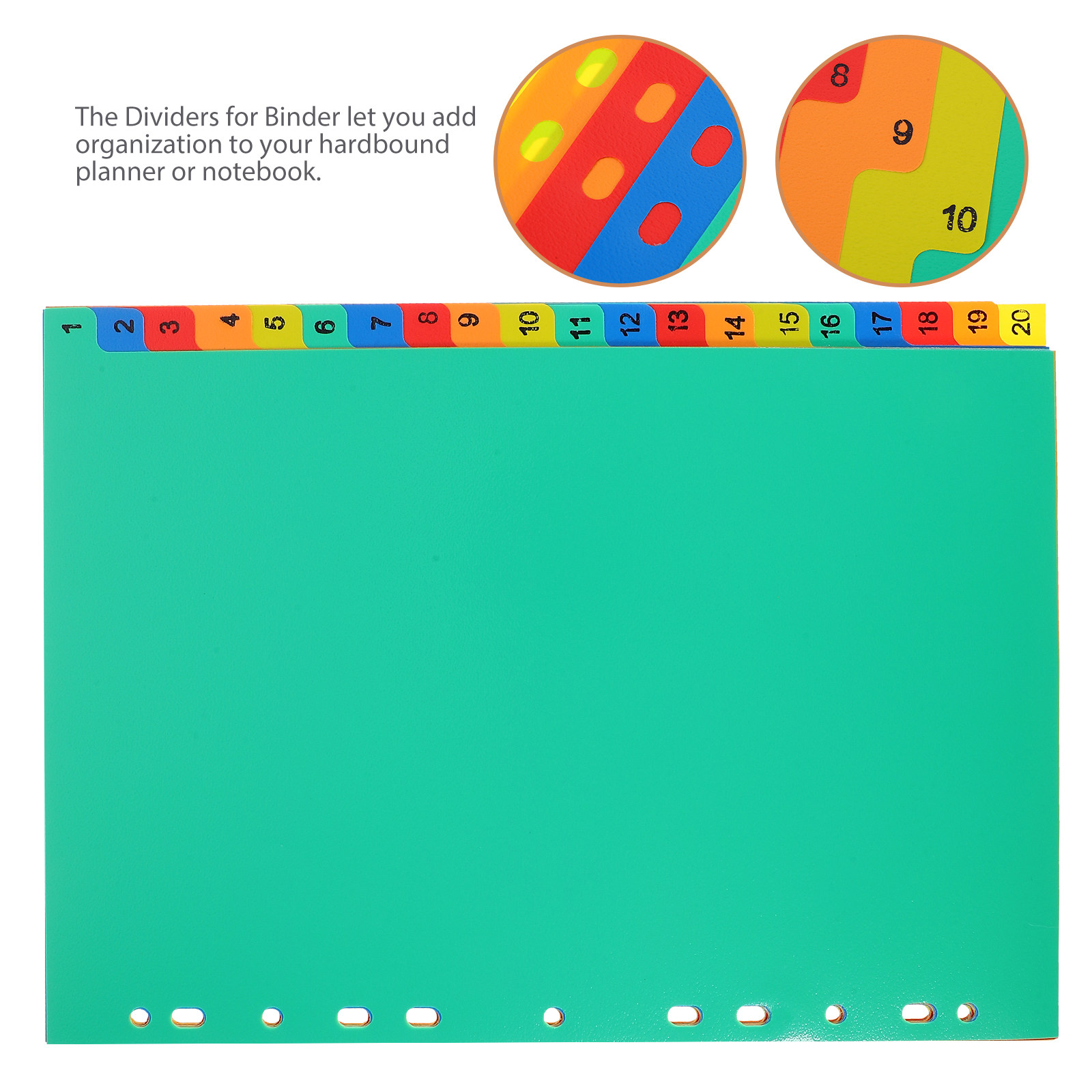 20Pcs Colorful Binder Dividers - đánh giá và giá Index Tab Divider