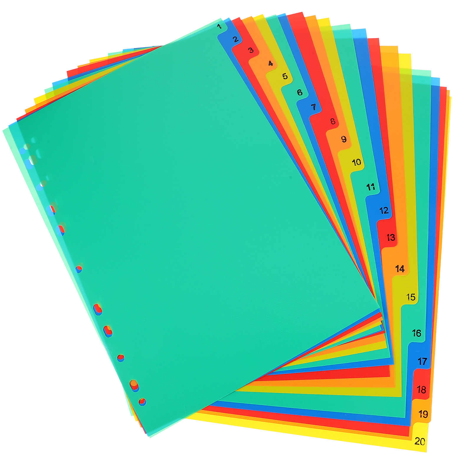 20Pcs Colorful Binder Dividers - đánh giá và giá Index Tab Divider
