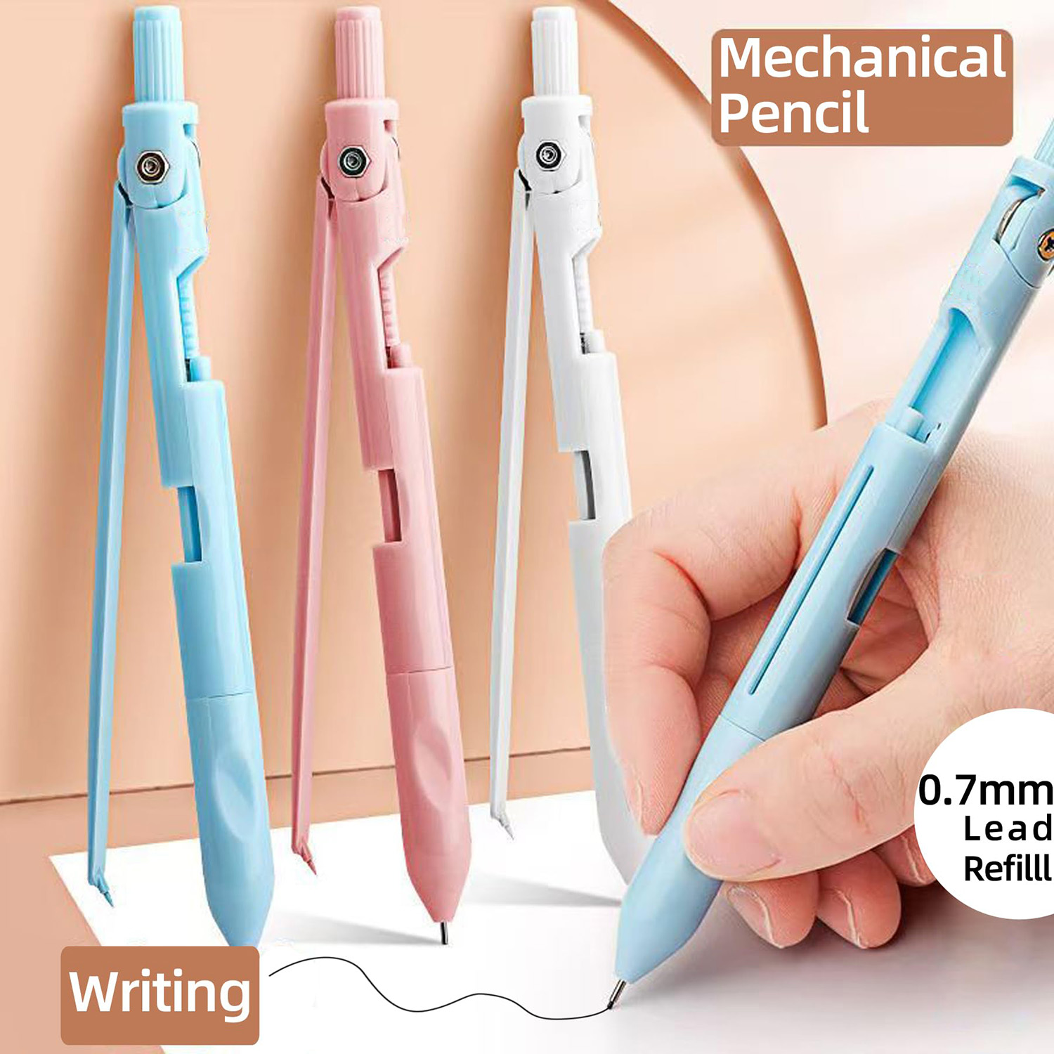 0.7mm Mechanical Pencil Geomet - đánh giá và giá Compass Geometry Set