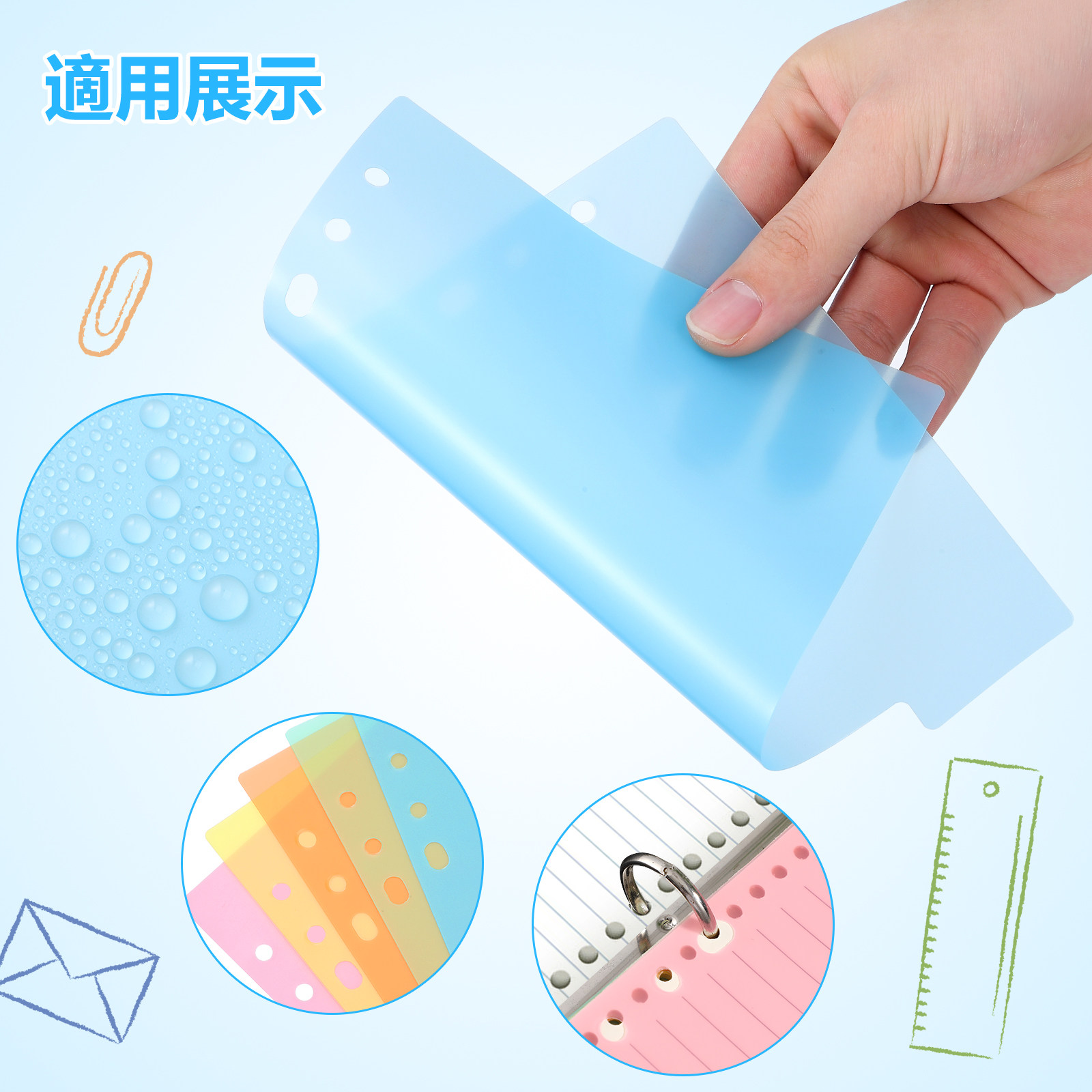 10Pcs Smooth Flexible Plastic  - đánh giá và giá Index Tab Divider
