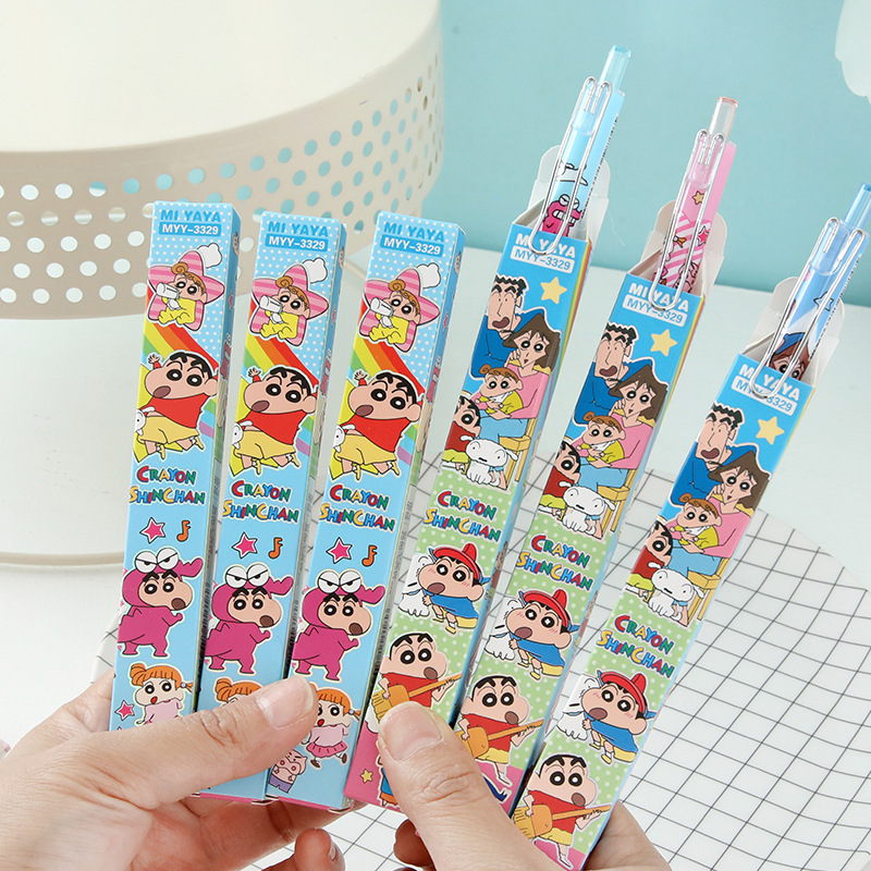 6Pcs Cartoon Crayon Shin-Chan  - đánh giá và giá Office Stationery And Supply
